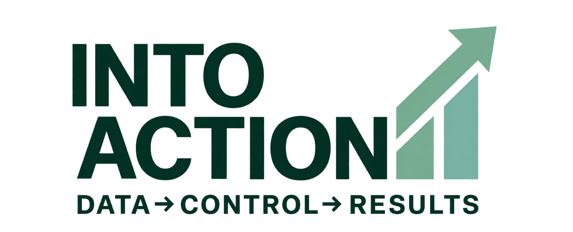 IntoAction · Data → Control → Results